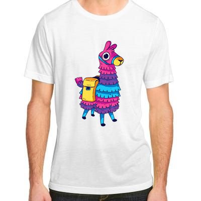 Funny Loot Llama Pinata With Yellow Saddlebag Adult ChromaSoft Performance T-Shirt