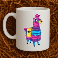 Funny Loot Llama Pinata With Yellow Saddlebag Mug