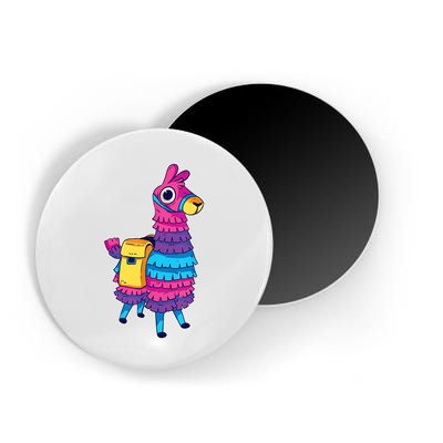 Funny Loot Llama Pinata With Yellow Saddlebag Magnet