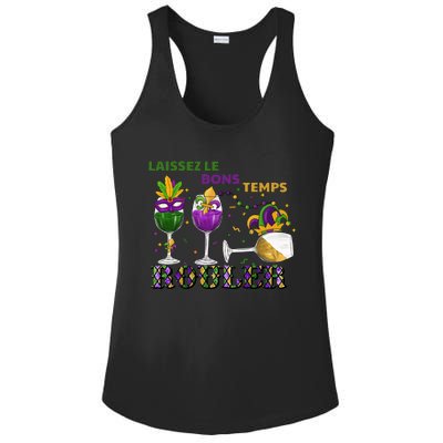 Funny Laissez Les Bons Temps Rouler Mardi Gras Ladies PosiCharge Competitor Racerback Tank