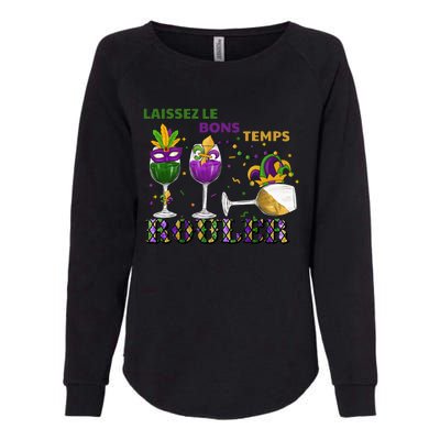 Funny Laissez Les Bons Temps Rouler Mardi Gras Womens California Wash Sweatshirt