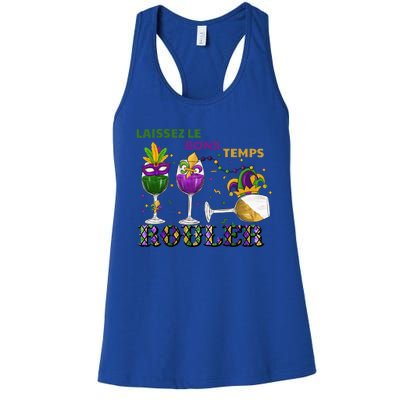 Funny Laissez Les Bons Temps Rouler Mardi Gras Women's Racerback Tank