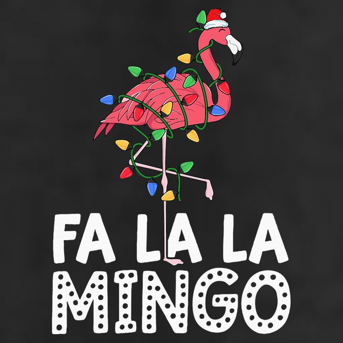 Fa La La Mingo Flamingo Christmas Tree Lights Tropical Xmas Cool Comfort Performance Bucket Hat