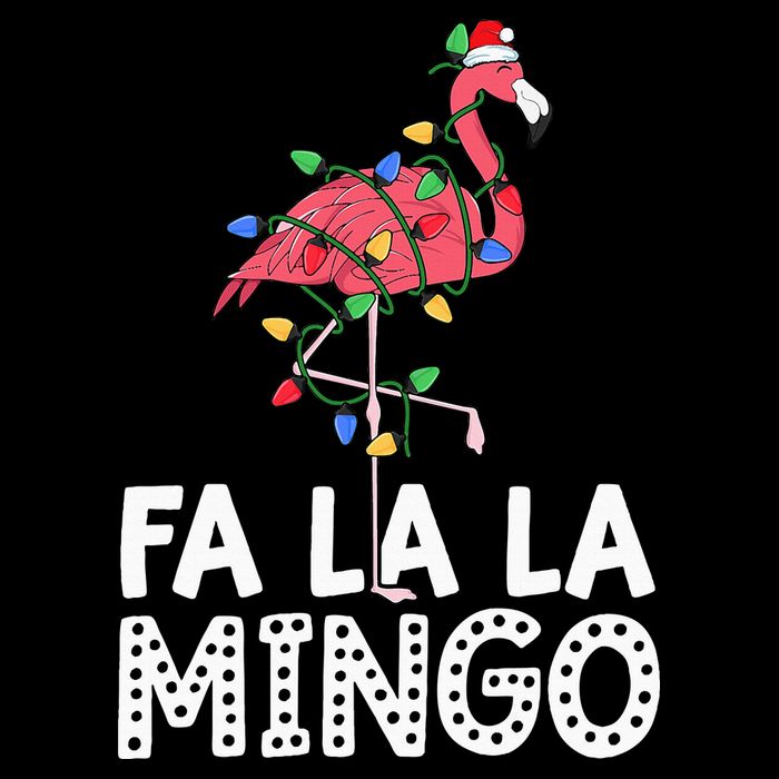 Fa La La Mingo Flamingo Christmas Tree Lights Tropical Xmas 16 in Basic Backpack