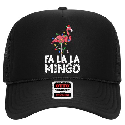 Fa La La Mingo Flamingo Christmas Tree Lights Tropical Xmas Hat