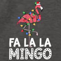 Fa La La Mingo Flamingo Christmas Tree Lights Tropical Xmas Vector Backpack