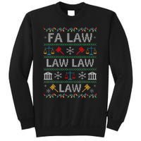 Fa Law Law Vintage Lawyer Ugly Christmas Sweater Sweatshirt