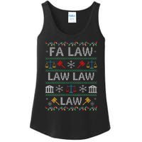 Fa Law Law Vintage Lawyer Ugly Christmas Sweater Ladies Essential Tank