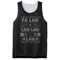 Fa Law Law Vintage Lawyer Ugly Christmas Sweater Mesh Reversible Basketball Jersey Tank