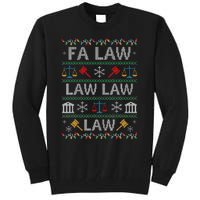 Fa Law Law Vintage Lawyer Ugly Christmas Sweater Tall Sweatshirt