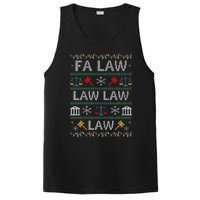 Fa Law Law Vintage Lawyer Ugly Christmas Sweater PosiCharge Competitor Tank