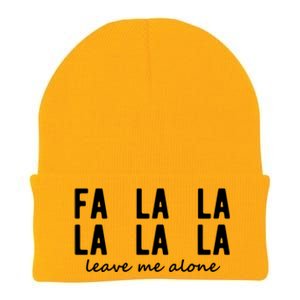 Fa La La La La Leave Me Alone Funny Christmas Knit Cap Winter Beanie