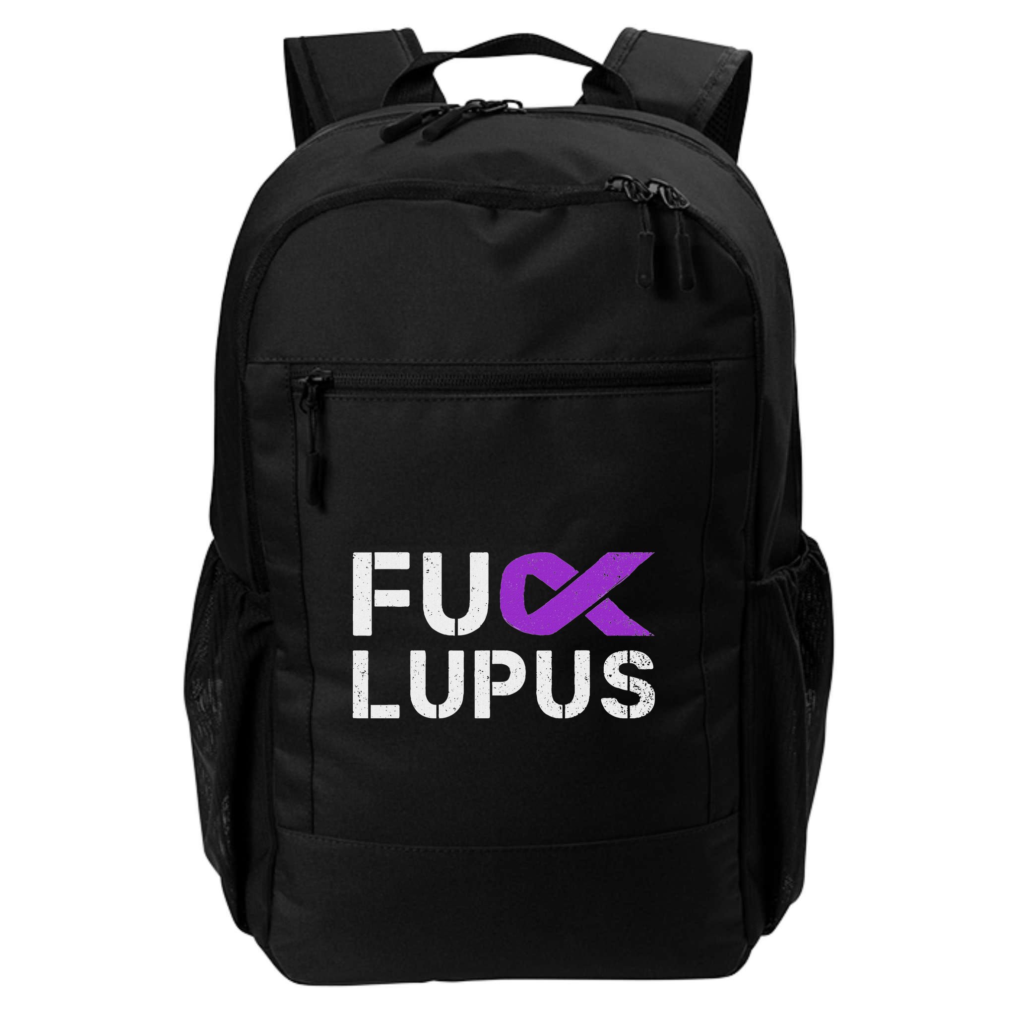 Fuck Lupus Lupus Awareness Month Purple Ribbon Backpack