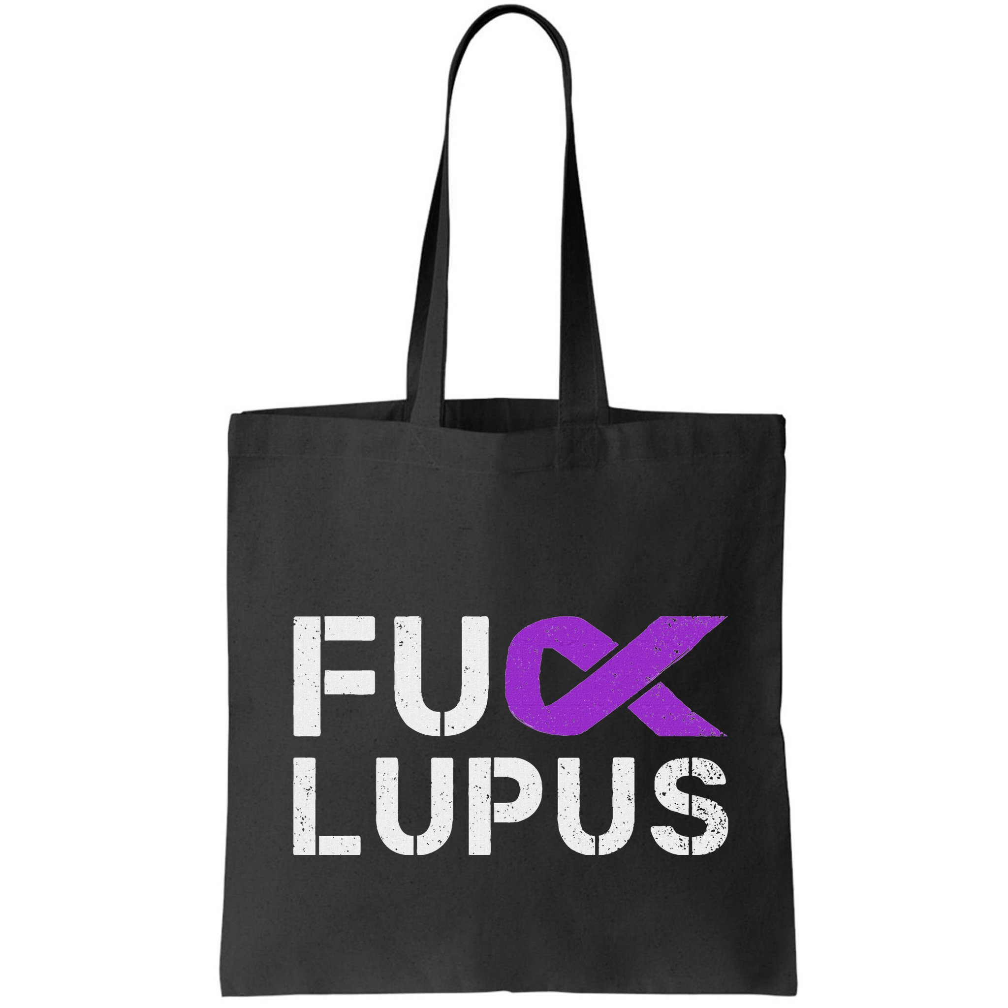 Fuck Lupus Lupus Awareness Month Purple Ribbon Bag
