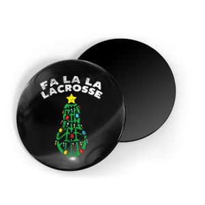 Fa La Lacrosse Funny Christmas Lax Player Goalie Team Gift Magnet