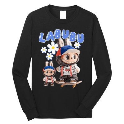 Funny Labubu Lover Cute Labubu Party Meme Long Sleeve Shirt