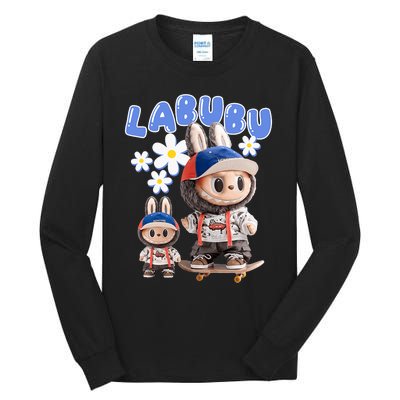 Funny Labubu Lover Cute Labubu Party Meme Tall Long Sleeve T-Shirt