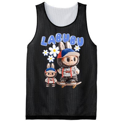 Funny Labubu Lover Cute Labubu Party Meme Mesh Reversible Basketball Jersey Tank