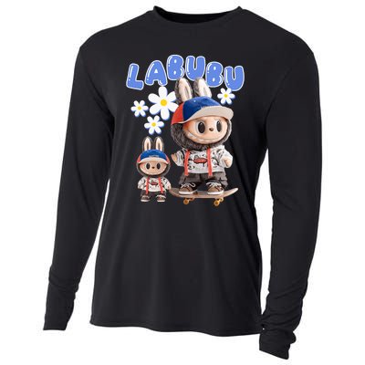 Funny Labubu Lover Cute Labubu Party Meme Cooling Performance Long Sleeve Crew