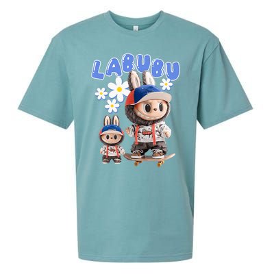 Funny Labubu Lover Cute Labubu Party Meme Sueded Cloud Jersey T-Shirt