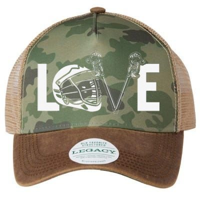 Funny Lacrosse Lover LAX LOVE Lacrosse Player Legacy Tie Dye Trucker Hat