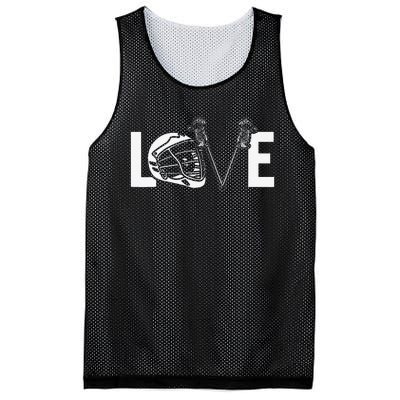 Funny Lacrosse Lover LAX LOVE Lacrosse Player Mesh Reversible Basketball Jersey Tank