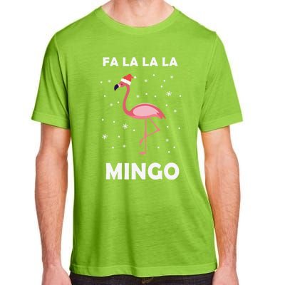 Fa La La La Mingo Tropical Flamingo Christmas Festive Funny Gift Adult ChromaSoft Performance T-Shirt