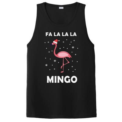 Fa La La La Mingo Tropical Flamingo Christmas Festive Funny Gift PosiCharge Competitor Tank