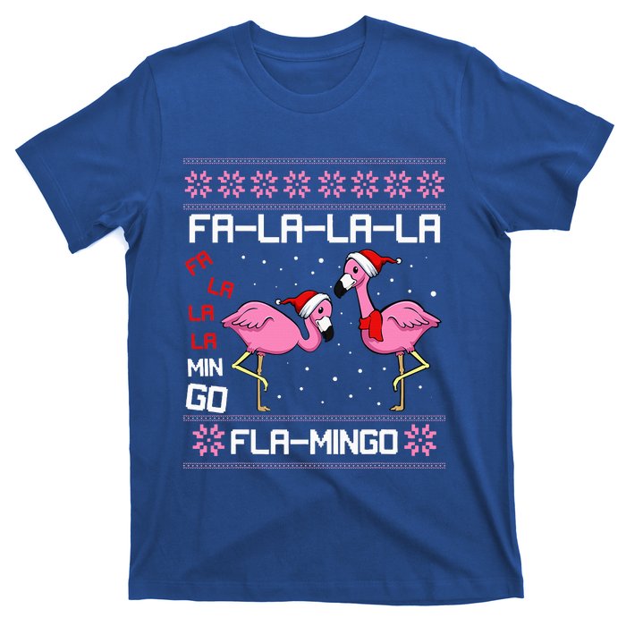 Fa La La Mingo Christmas Pajama Cute Flamingo Ugly XMas T-Shirt