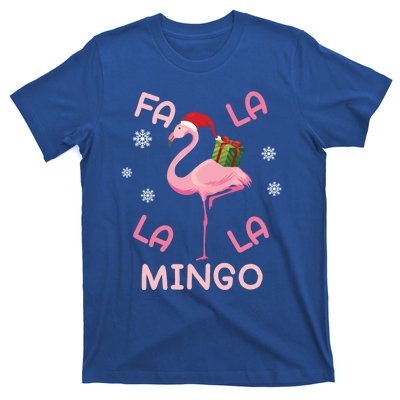 Fa La La La Mingo Christmas Day Pink Flamingo Merry Xmas Gift T-Shirt