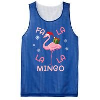 Fa La La La Mingo Christmas Day Pink Flamingo Merry Xmas Gift Mesh Reversible Basketball Jersey Tank