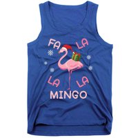 Fa La La La Mingo Christmas Day Pink Flamingo Merry Xmas Gift Tank Top