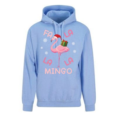 Fa La La La Mingo Christmas Day Pink Flamingo Merry Xmas Gift Unisex Surf Hoodie