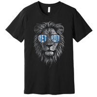 Funny Lion Lovers Wearing Glasses Retro Vintage Style Premium T-Shirt