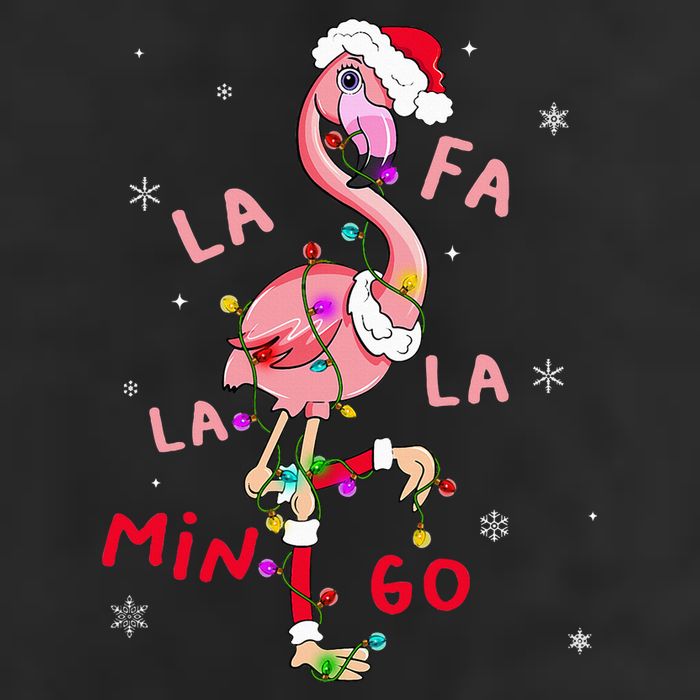 Fa La La Mingo Flamingo Christmas Tree Lights Tropical Xmas  11oz C Handle Ceramic Mug