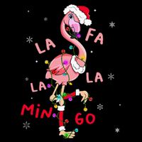 Fa La La Mingo Flamingo Christmas Tree Lights Tropical Xmas  Wool Snapback Cap