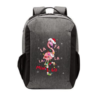 Fa La La Mingo Flamingo Christmas Tree Lights Tropical Xmas  Vector Backpack