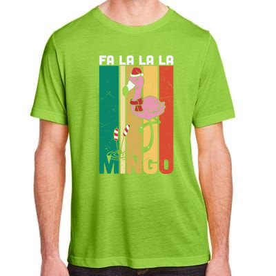 Fa La La La Mingo Flamingo Christmas In July Summer Xmas Cute Gift Adult ChromaSoft Performance T-Shirt