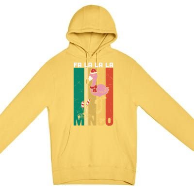 Fa La La La Mingo Flamingo Christmas In July Summer Xmas Cute Gift Premium Pullover Hoodie