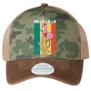 Fa La La La Mingo Flamingo Christmas In July Summer Xmas Cute Gift Legacy Tie Dye Trucker Hat