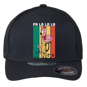 Fa La La La Mingo Flamingo Christmas In July Summer Xmas Cute Gift Flexfit Unipanel Trucker Cap