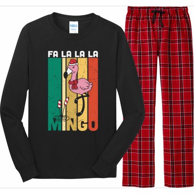 Fa La La La Mingo Flamingo Christmas In July Summer Xmas Cute Gift Long Sleeve Pajama Set