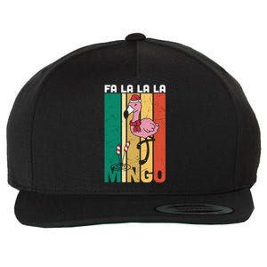 Fa La La La Mingo Flamingo Christmas In July Summer Xmas Cute Gift Wool Snapback Cap