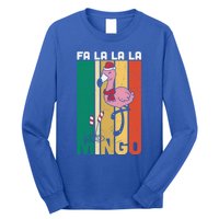 Fa La La La Mingo Flamingo Christmas In July Summer Xmas Cute Gift Long Sleeve Shirt