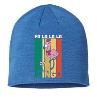 Fa La La La Mingo Flamingo Christmas In July Summer Xmas Cute Gift Sustainable Beanie