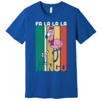 Fa La La La Mingo Flamingo Christmas In July Summer Xmas Cute Gift Premium T-Shirt