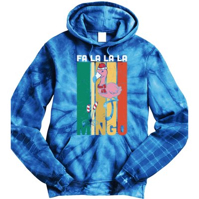 Fa La La La Mingo Flamingo Christmas In July Summer Xmas Cute Gift Tie Dye Hoodie