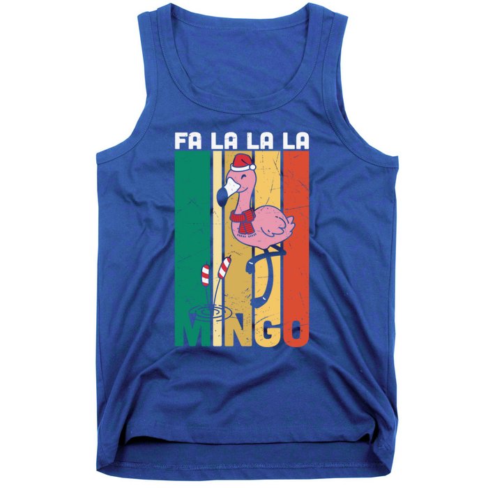 Fa La La La Mingo Flamingo Christmas In July Summer Xmas Cute Gift Tank Top