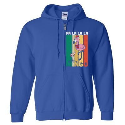 Fa La La La Mingo Flamingo Christmas In July Summer Xmas Cute Gift Full Zip Hoodie