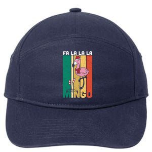 Fa La La La Mingo Flamingo Christmas In July Summer Xmas Cute Gift 7-Panel Snapback Hat